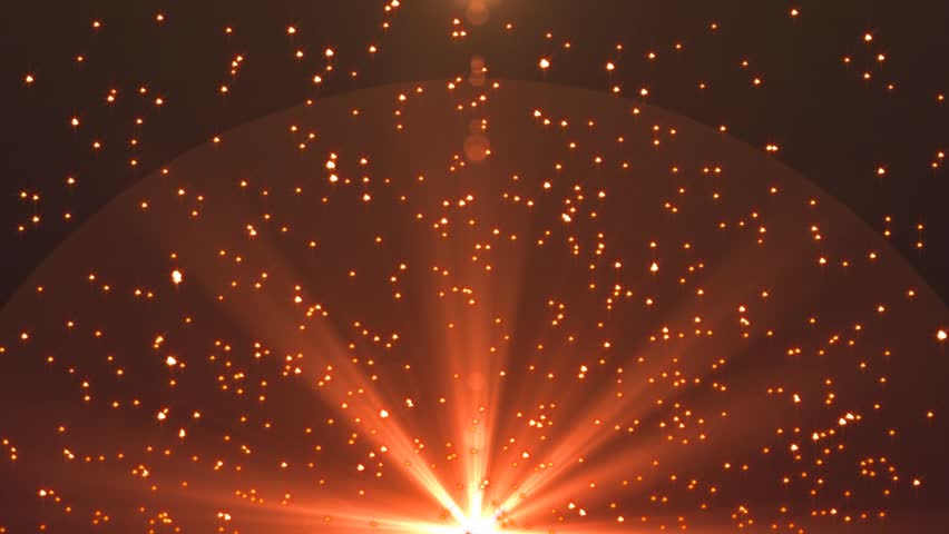 Orange Abstract Motion Background With Lens Flare