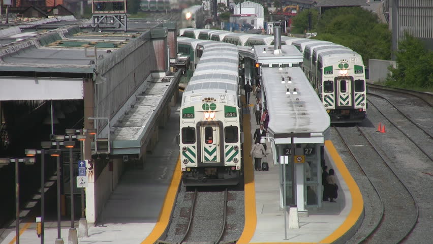 TORONTO - JULY 21: A train pulls into Toronto