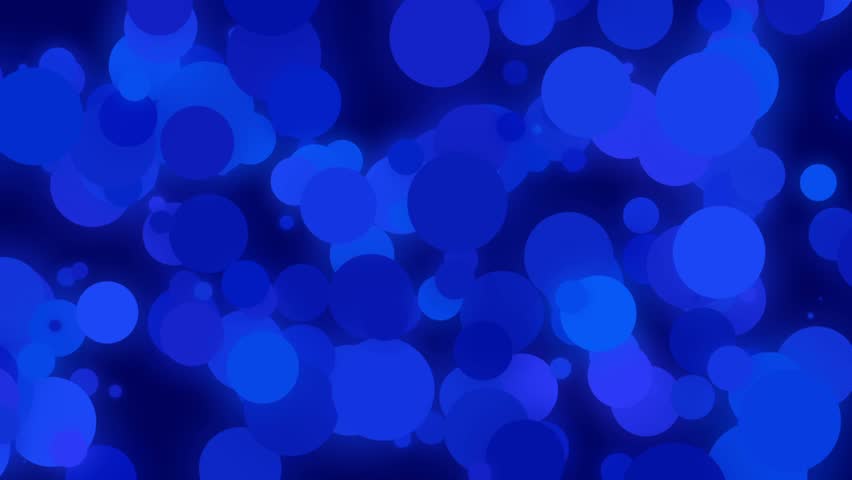 Blue Glowing Slow Moving Spheres Abstract Background