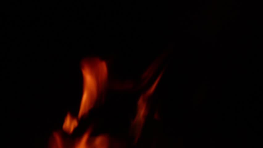 Loopable Fire flame from bottom- Stock Video. Loopable flame with alpha mask for
