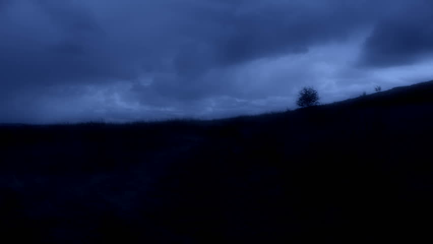 Night time Countryside Landscape.  
Filmed on the Blackmagic Cinema Camera.