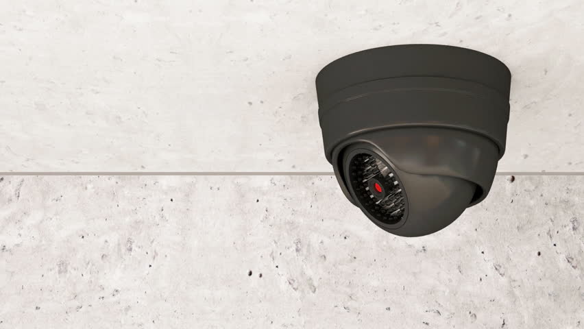 animation modern security camera rotation full Stock Footage Video (100