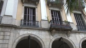 Pan right of building with archways - Powered by Shutterstock - Get 15% off with code: PIKWIZARD15