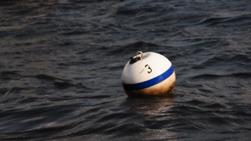 A floating buoy.