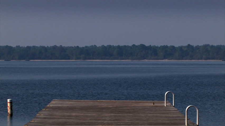 The end of the dock.