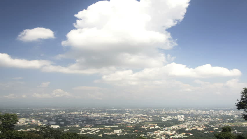  cloud,s over the city of Chiang Mai thailand 