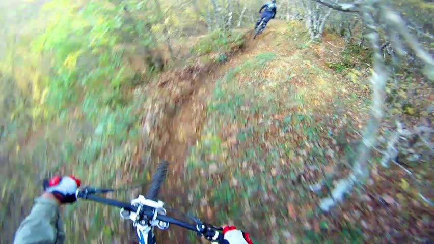Downhill Biking First Person View