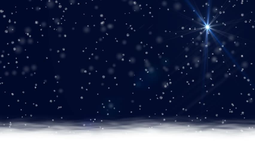 Christmas Animated Snow Scene Background HD Loop - Just add your Christmas