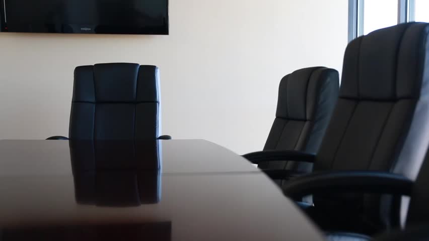 Chairs in a professional conference room