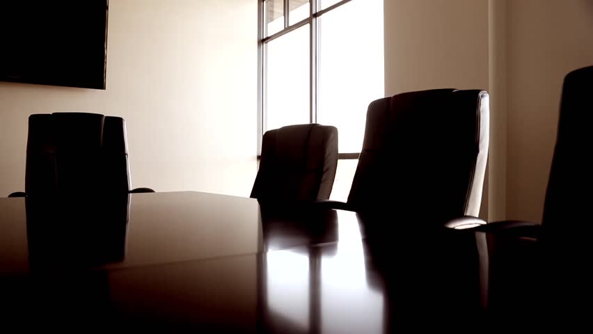 Chairs in a professional conference room