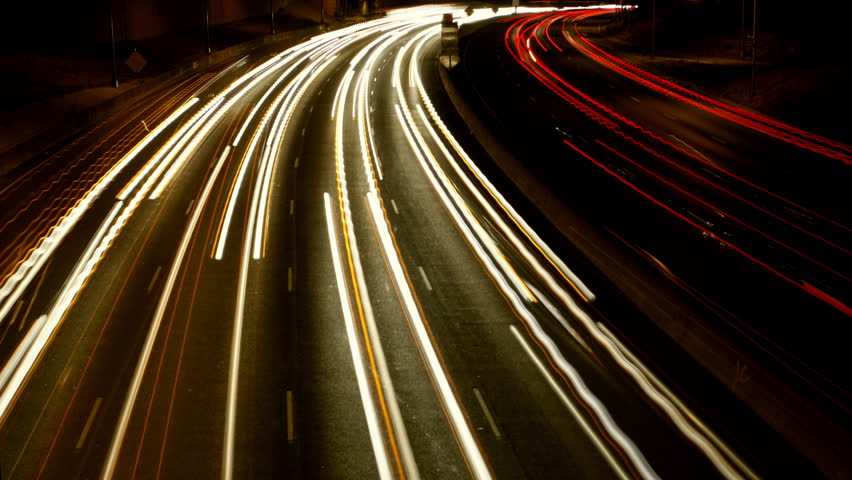 Streaks of Lights on the Colorado Road image - Free stock photo ...