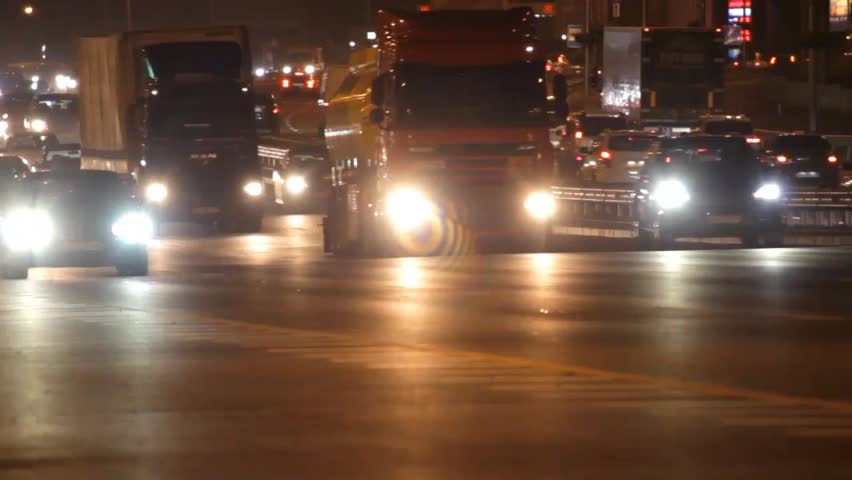 Night traffic time lapse | Shutterstock HD Video #5126063