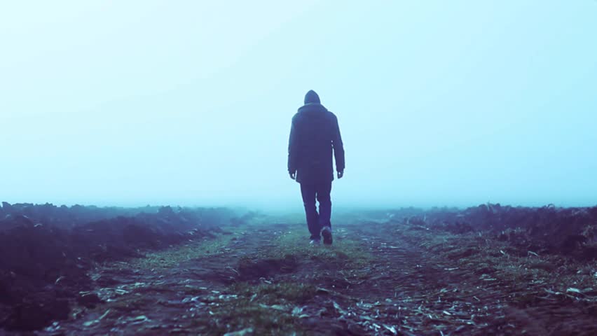 A Lonely Man Walking Into Stock Footage Video 100 Royalty Free Shutterstock