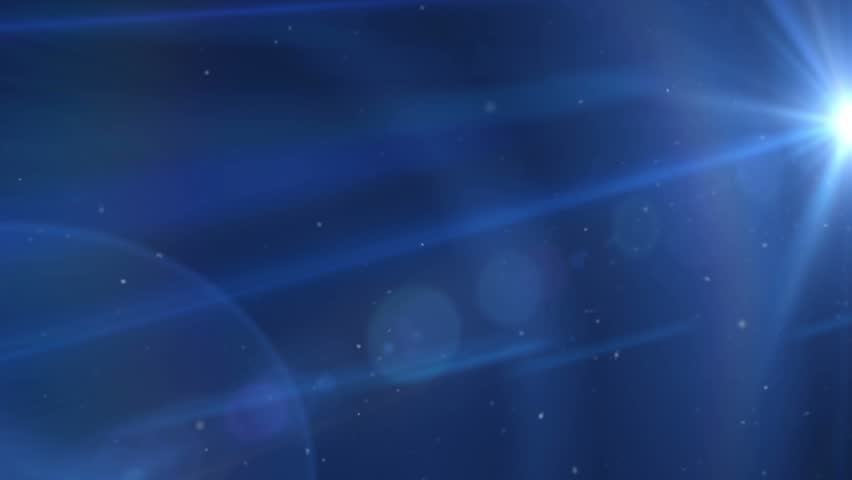 Blue Lens Flares Cosmic Background Animation