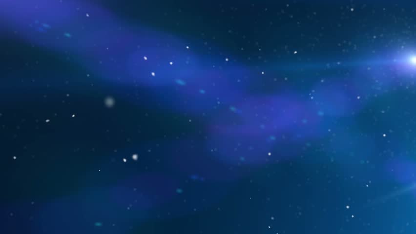Blue Lens Flares Cosmic Background Animation