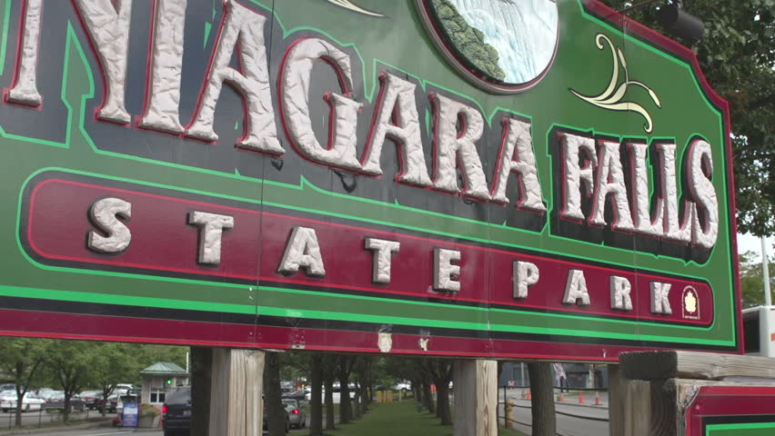 Niagara Falls state park sign