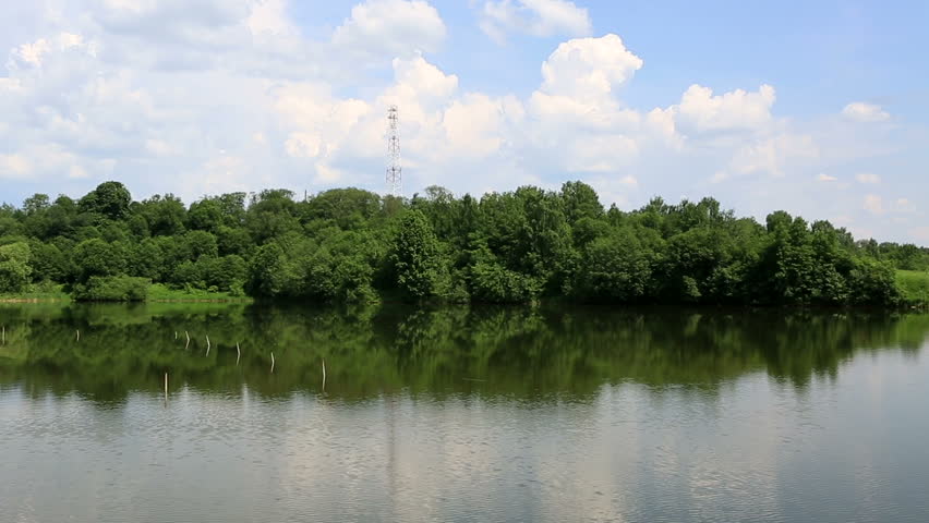 Ptitsegradsky pond. Sergiev Posad. Moscow region. Russia.