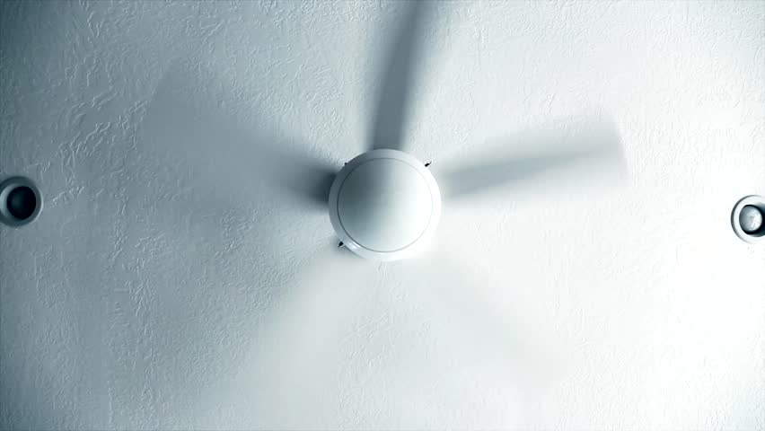 A ceiling fan in a house