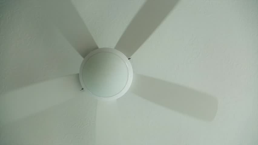 A ceiling fan in a house