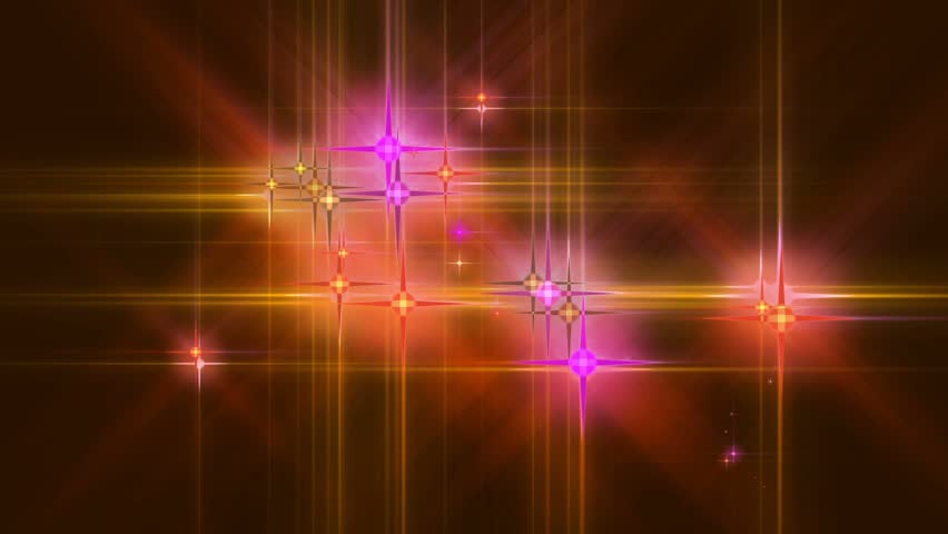 Christmas Stars and Lights Animated Abstract Background