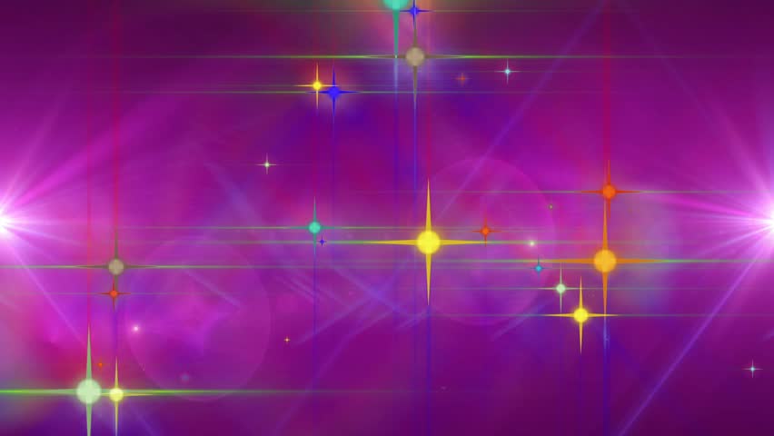 Christmas Stars and Lights Animated Abstract Background