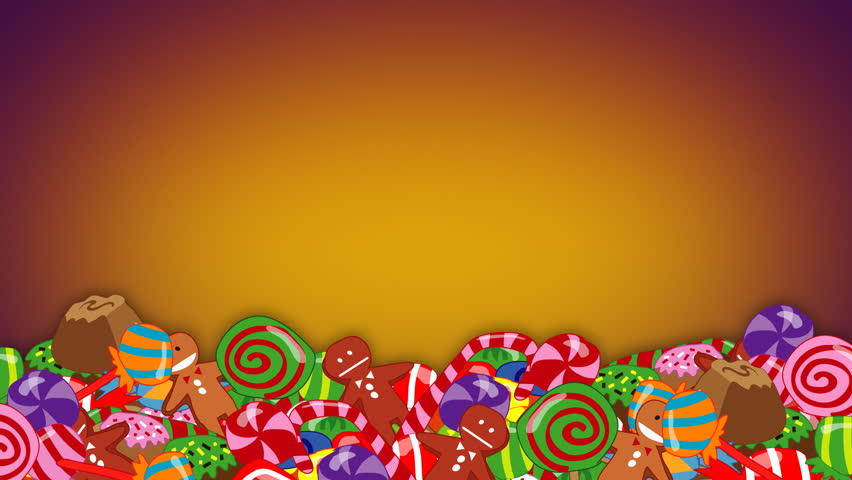 falling candies forming candy stacks Stock Footage Video (100% Royalty