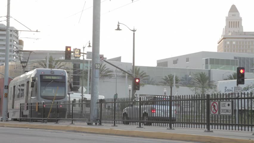 Tram in Los Angeles, California, USA