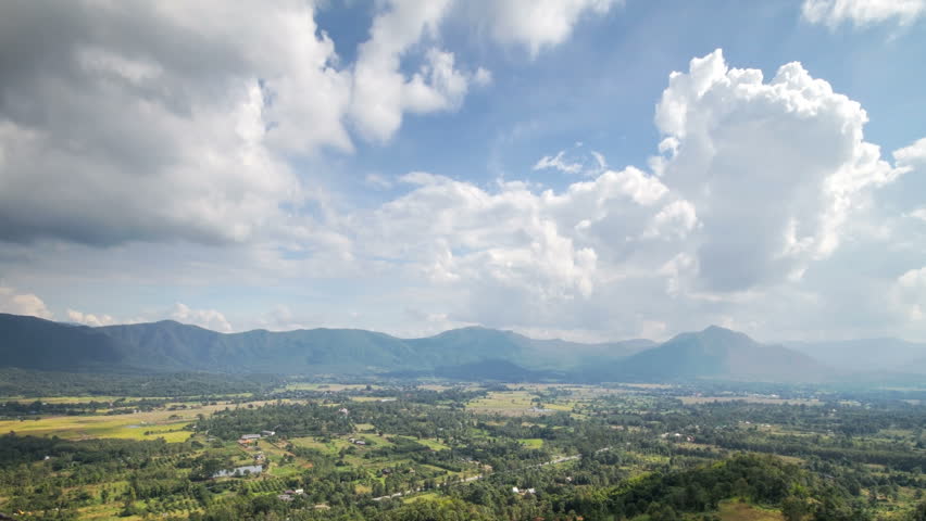  Time lapse film of Chiang mai Thailand from a high Point of view 
