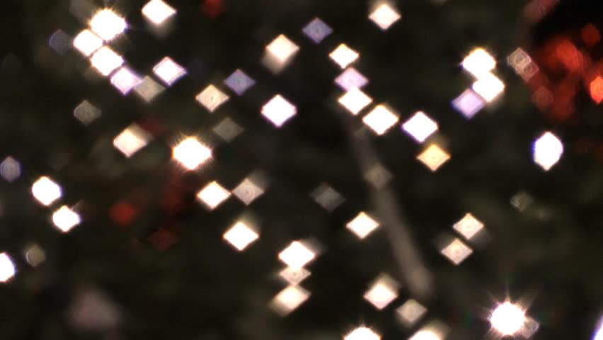 Christmas Lights Defocused Abstract Background
