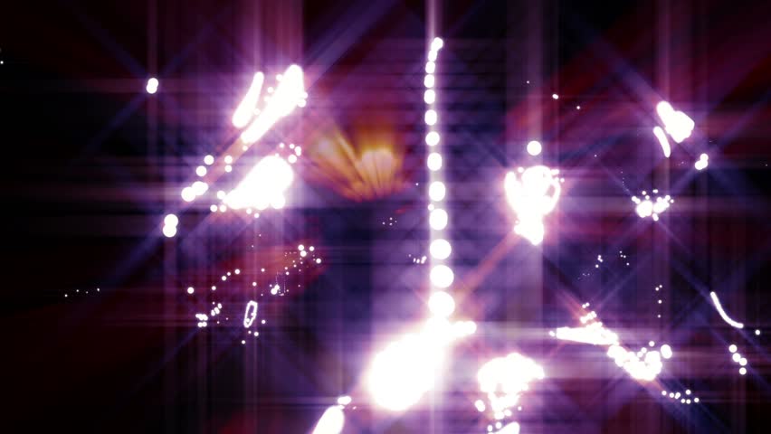 Random Spinning Bright Lights Abstract Background for use with music videos