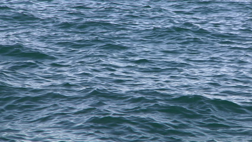 Lake water ripples in close up