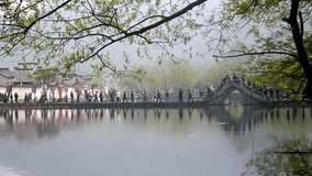The beautiful scene in Hong Village, Anhui Province, China