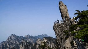 The famous spot in Yellow Mountain, Anhui Province, China