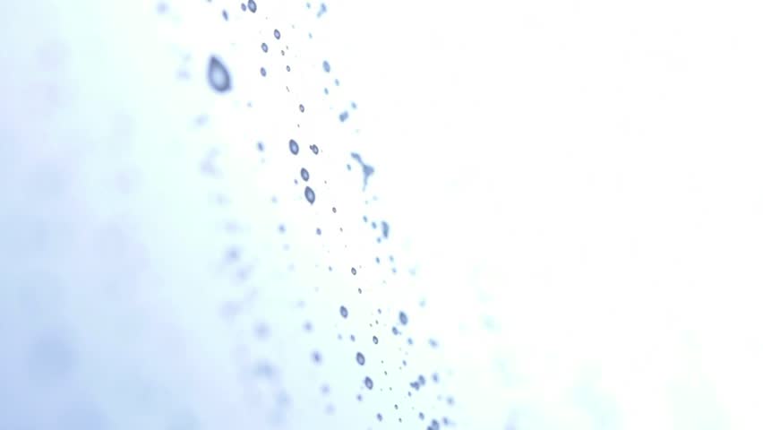 water drops flowing
