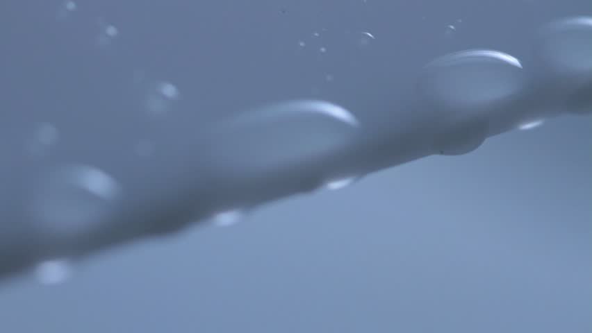 water drops flowing