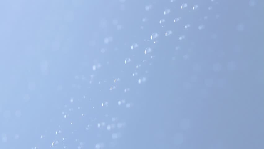 water drops flowing