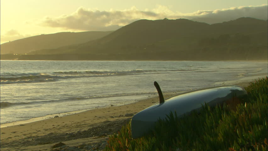 A boat on a deserted beach
