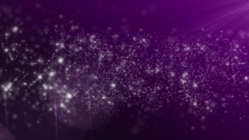 Purple dust particles twinkling abstract background