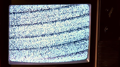 Old Tv Static Snow On Screen Stock Footage Video 100 Royalty Free