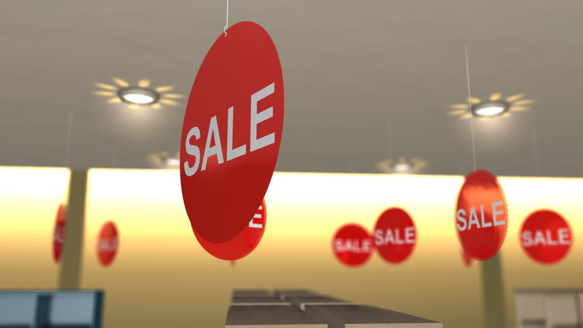Store sales banner.