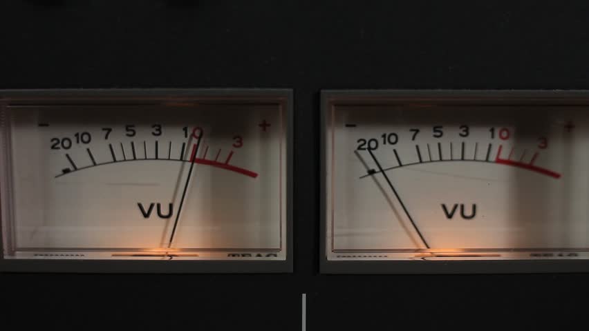 A Close-up of VU Meters on a Recorder. | Shutterstock HD Video #5182343