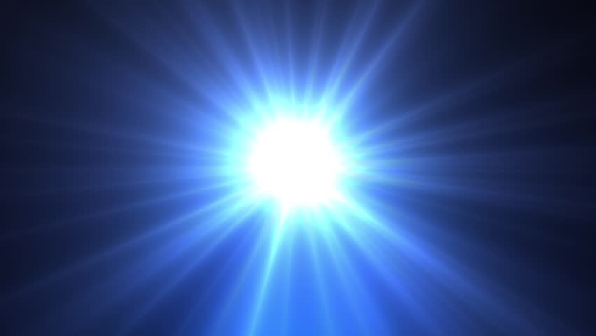 Light shining blue star with long rays Royalty-Free Stock Footage #5183147