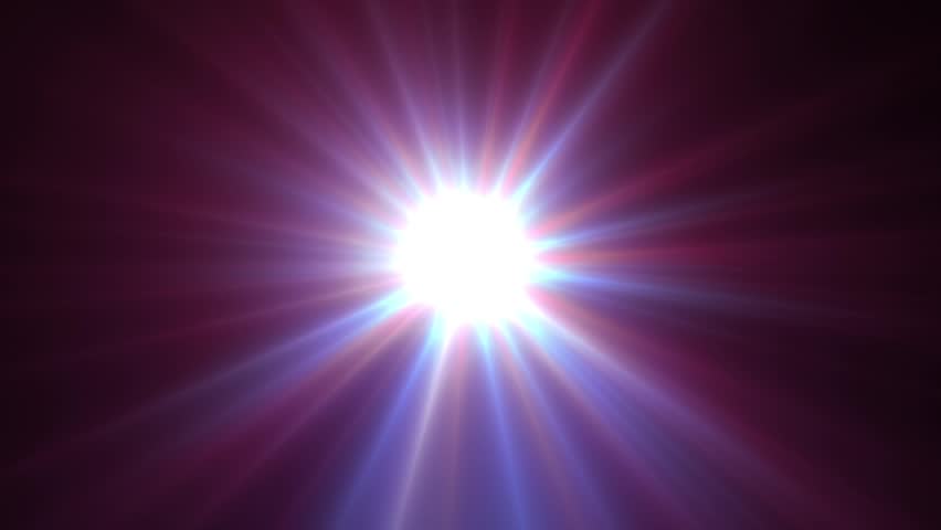 Light shining star with long rays