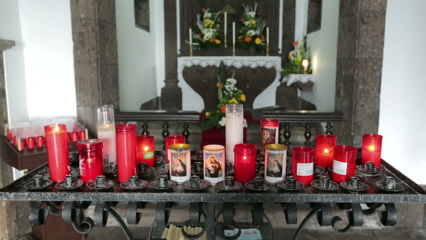 Interior of Lady of Peace, Chapel, Vila Franca do Campo, San Miguel island, Azores, Portugal