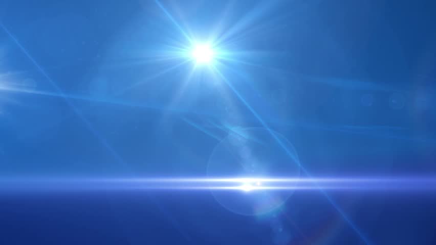 Blue Lens Flares Cosmic Abstract Background Animation
