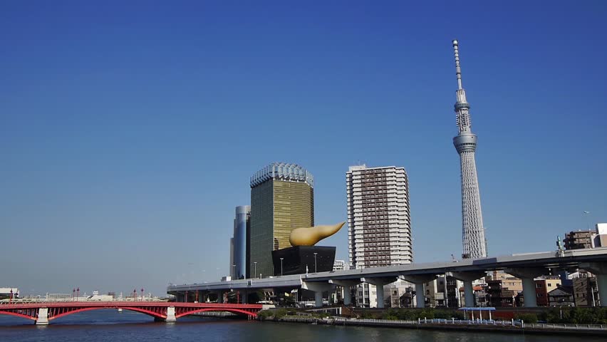 TOKYO, JAPAN - November 6 : Tokyo Skytree and office buildings in Tokyo on
