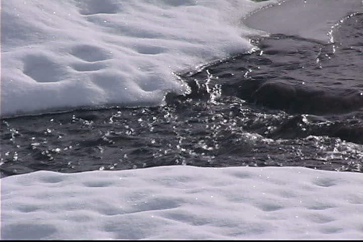 Snowy stream