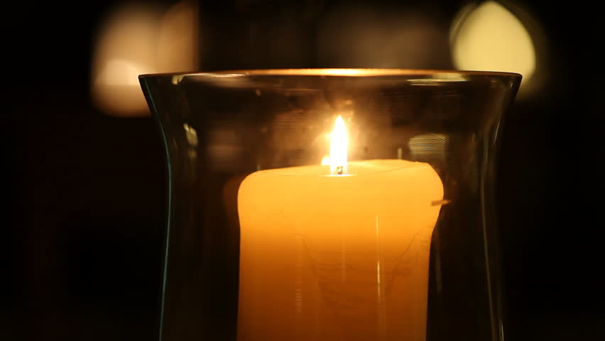 Candle in glass