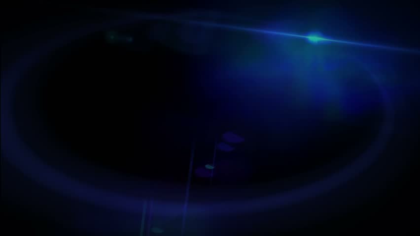 Dark Blue Lens Flare Abstract Background
