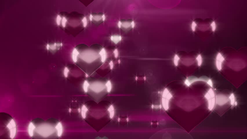 Pink Love Hearts Background